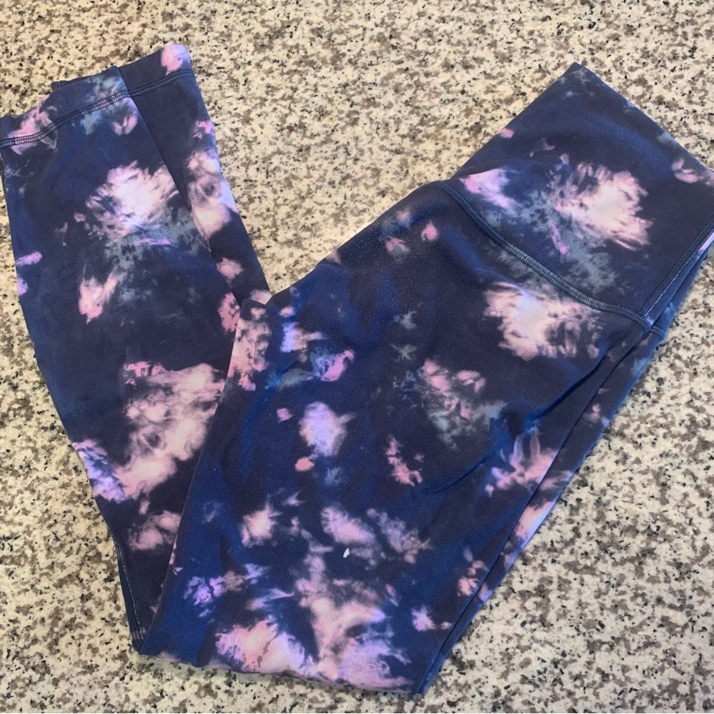 Lululemon Align Leggings - Size 4 - 25” - Tie Dye Mineral Blue Pink Multicolor
